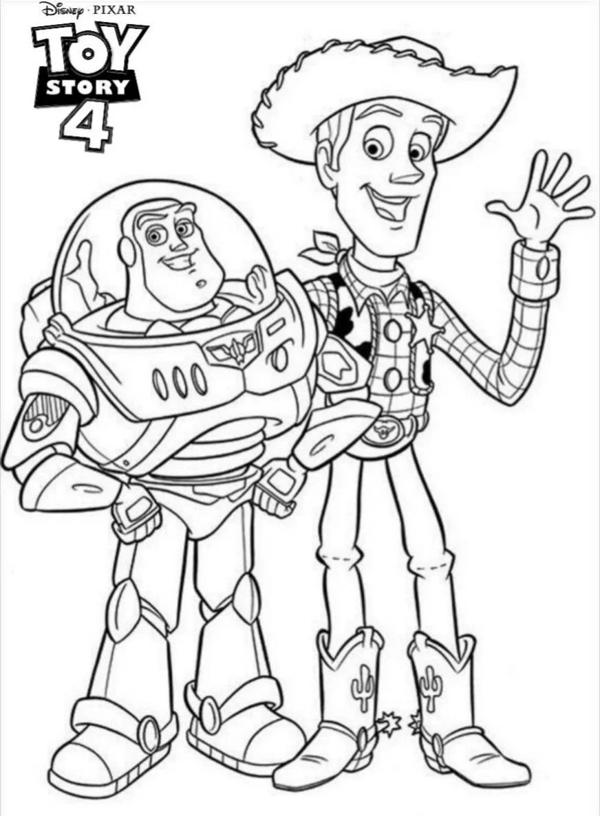Toy Story 4 Coloring Pages 13