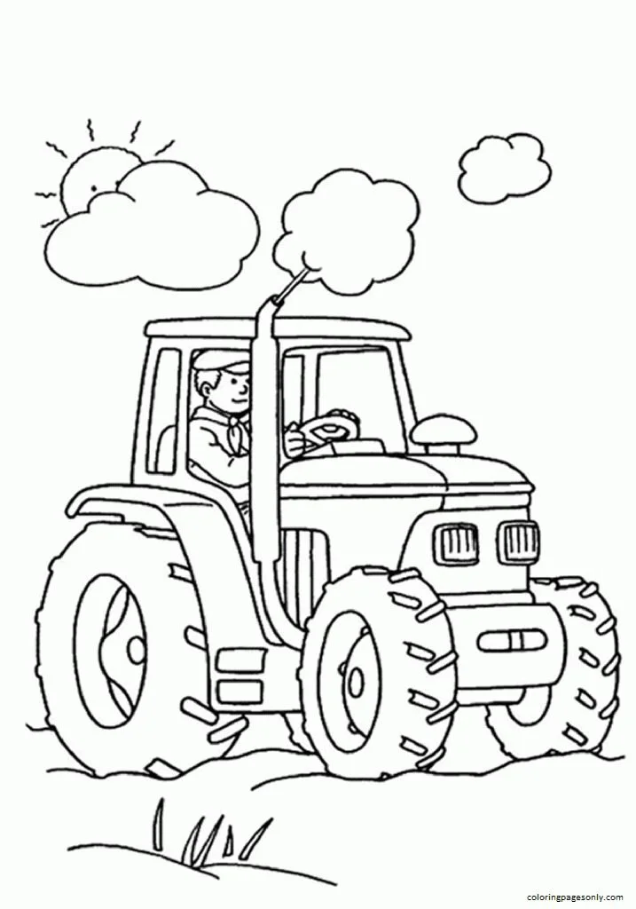 Tractores Para Colorear 16