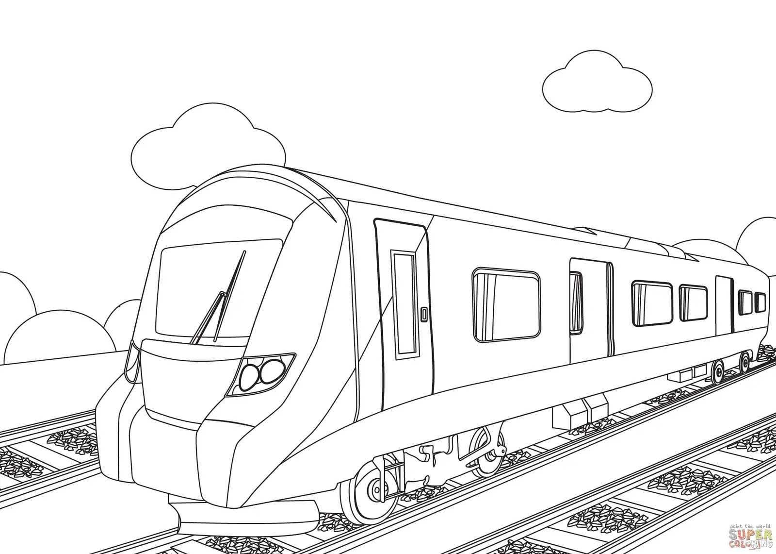 Train Coloring Pages 12