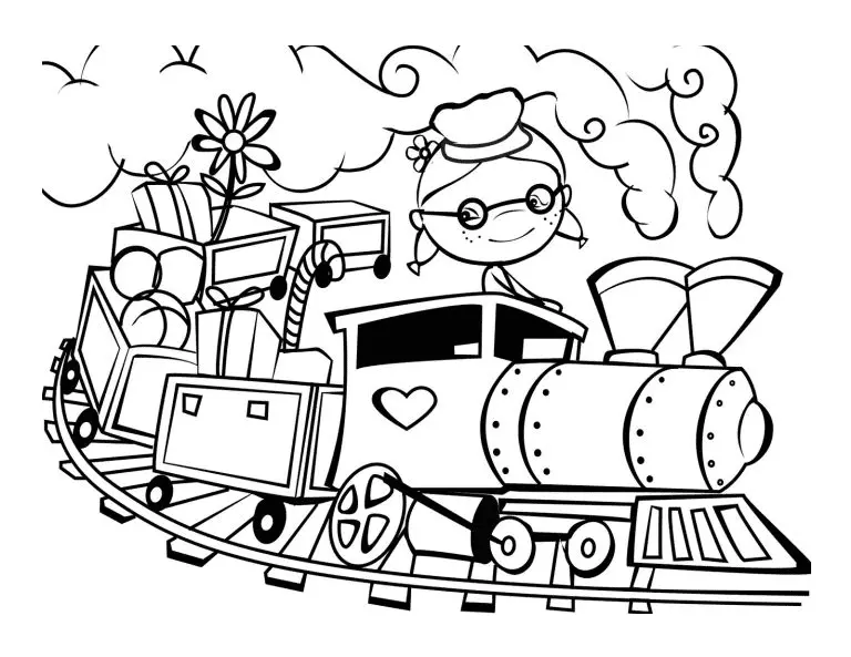 Train Coloring Pages 21