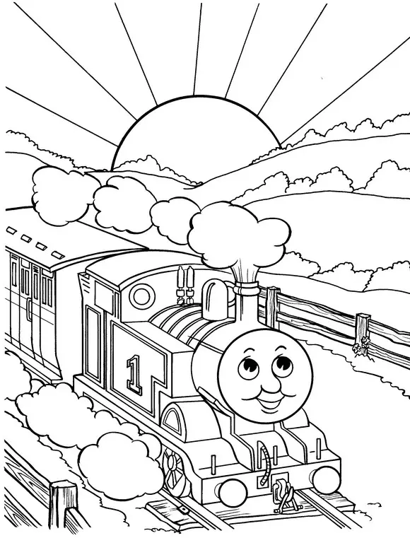 Train Coloring Pages 26