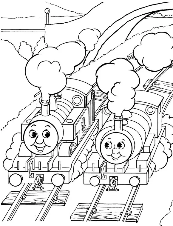 Train Coloring Pages 30