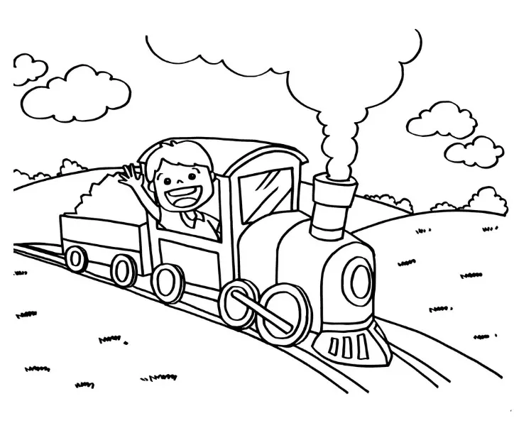 Train Coloring Pages 31
