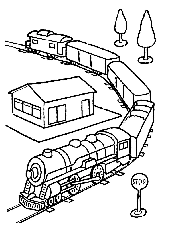 Train Coloring Pages 35