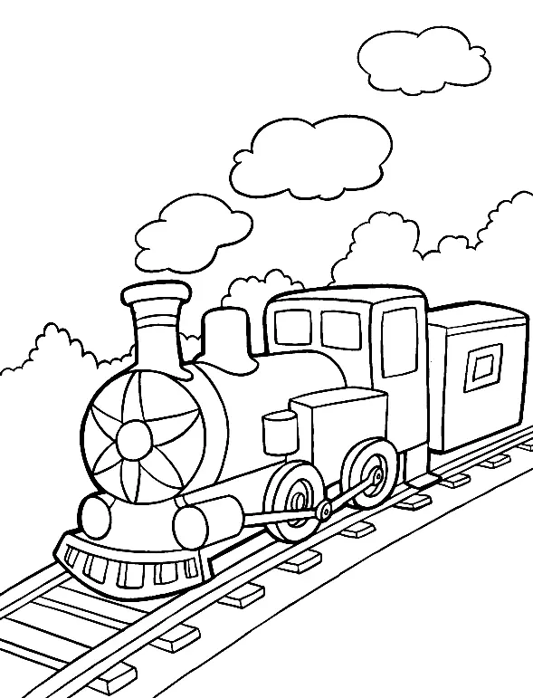 Train Coloring Pages 36
