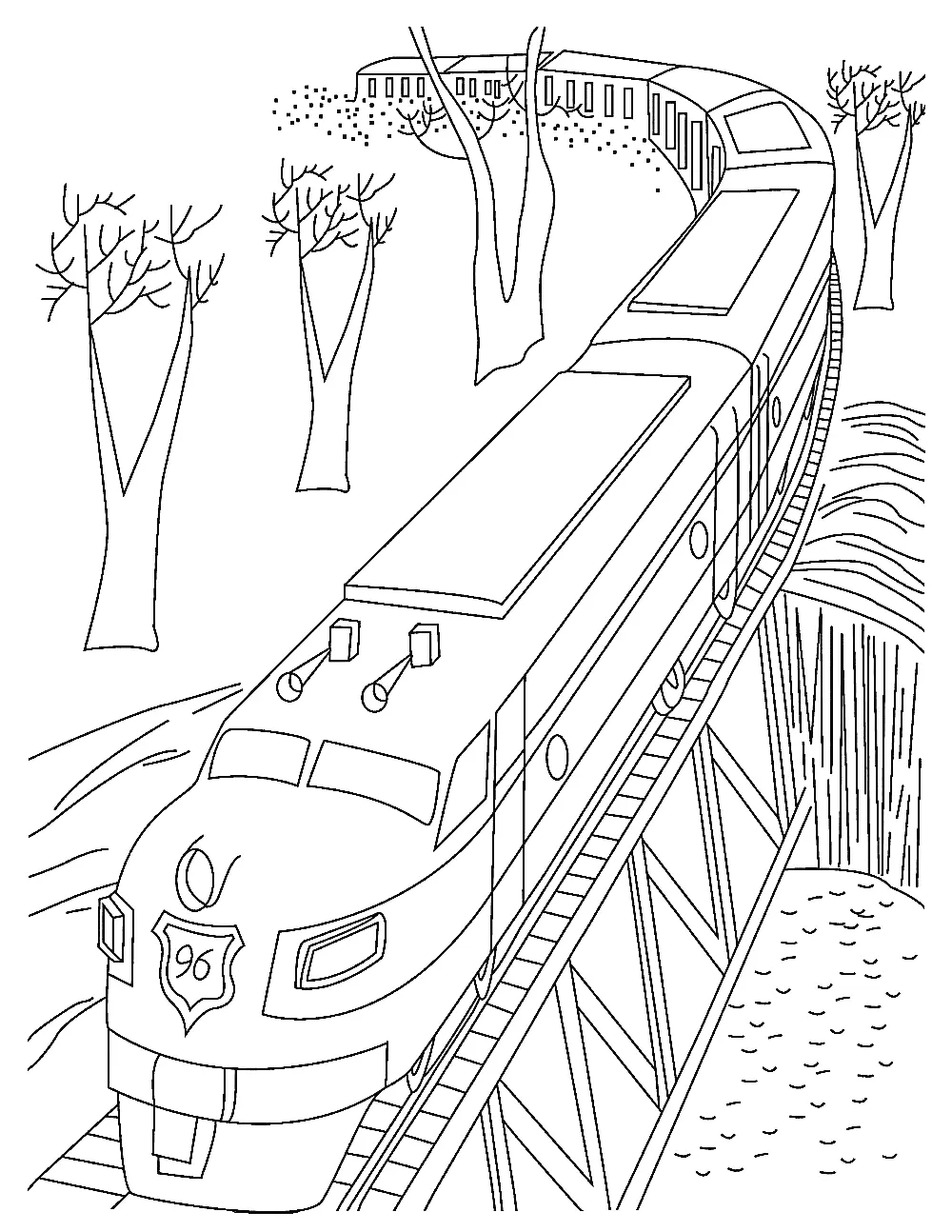 Train Coloring Pages 37
