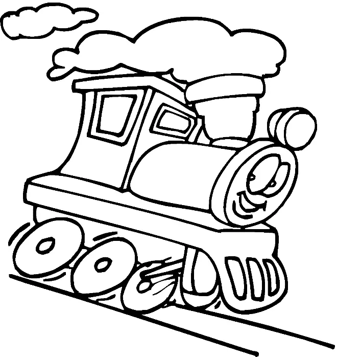 Train Coloring Pages 39