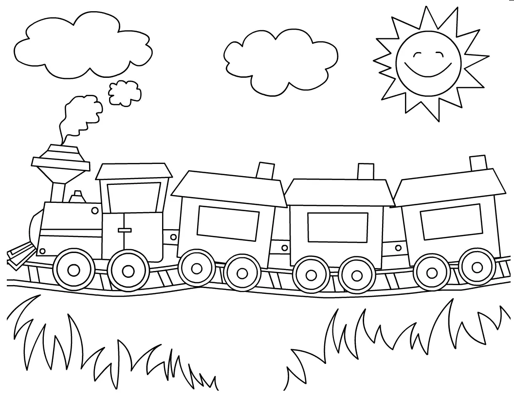 Train Coloring Pages 4
