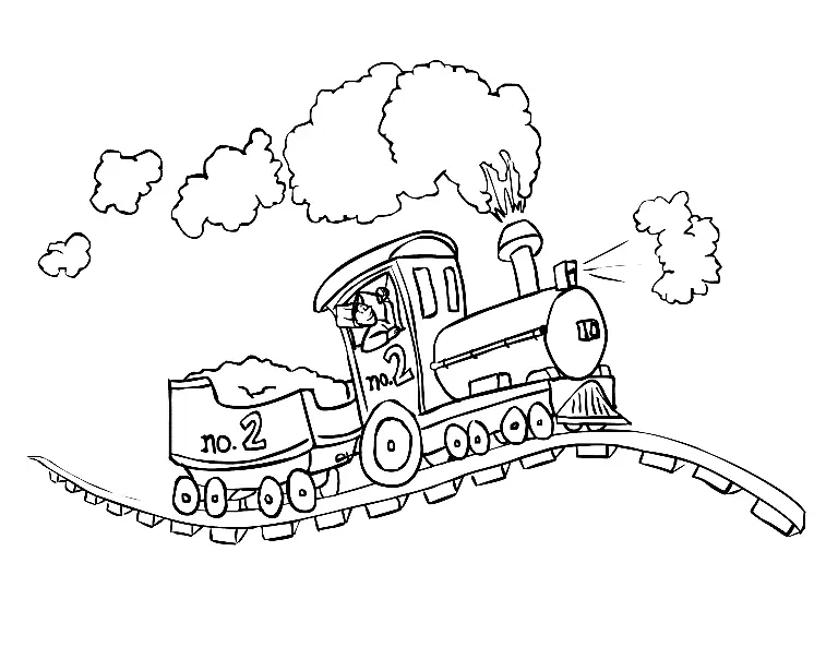 Train Coloring Pages 42