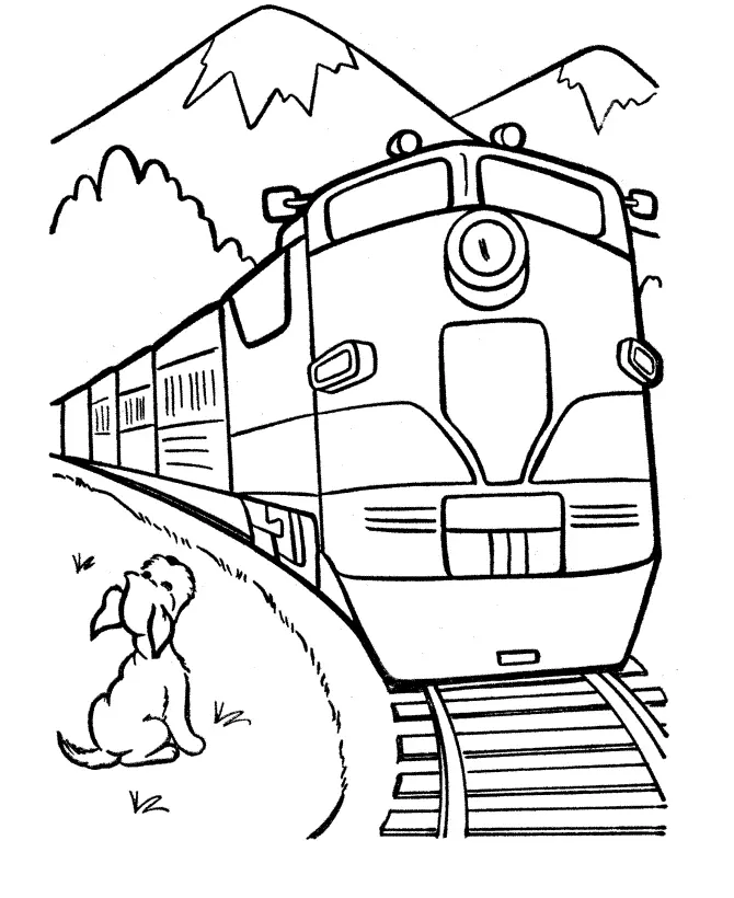 Train Coloring Pages 44
