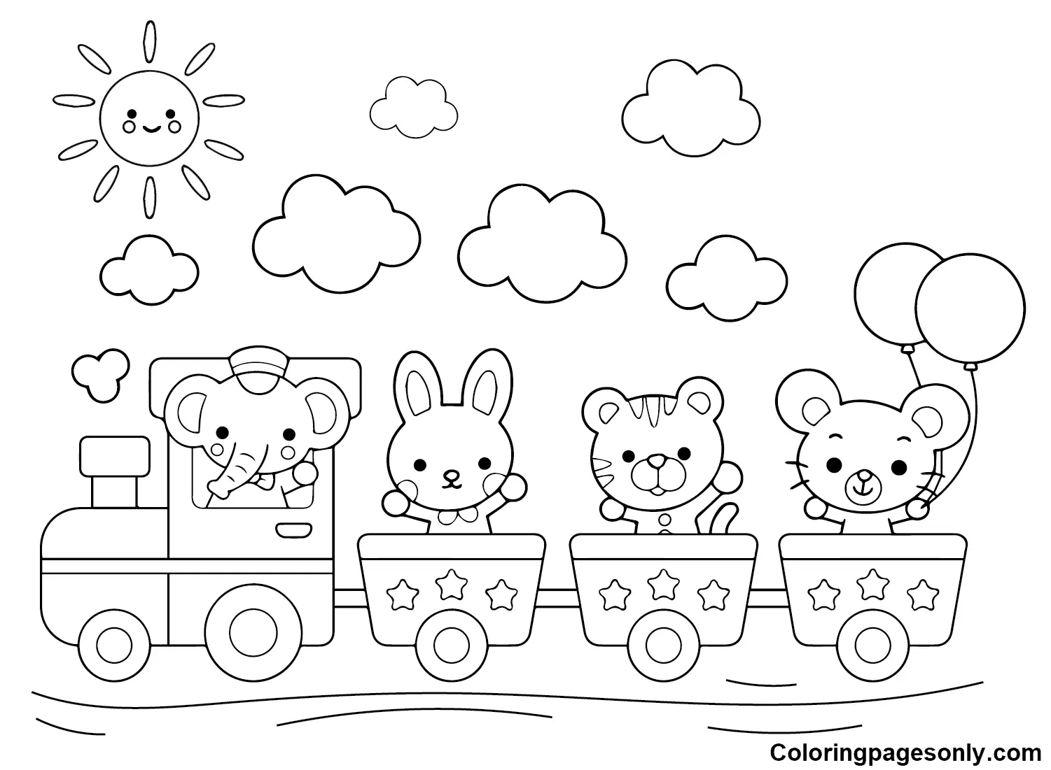 Train Coloring Pages 46