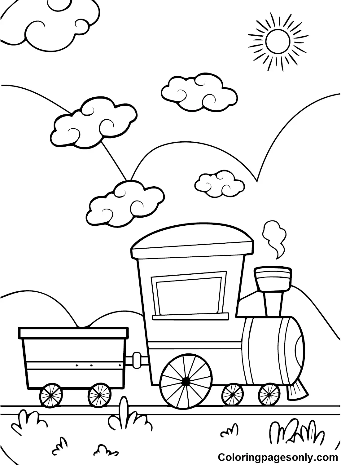 Train Coloring Pages 50