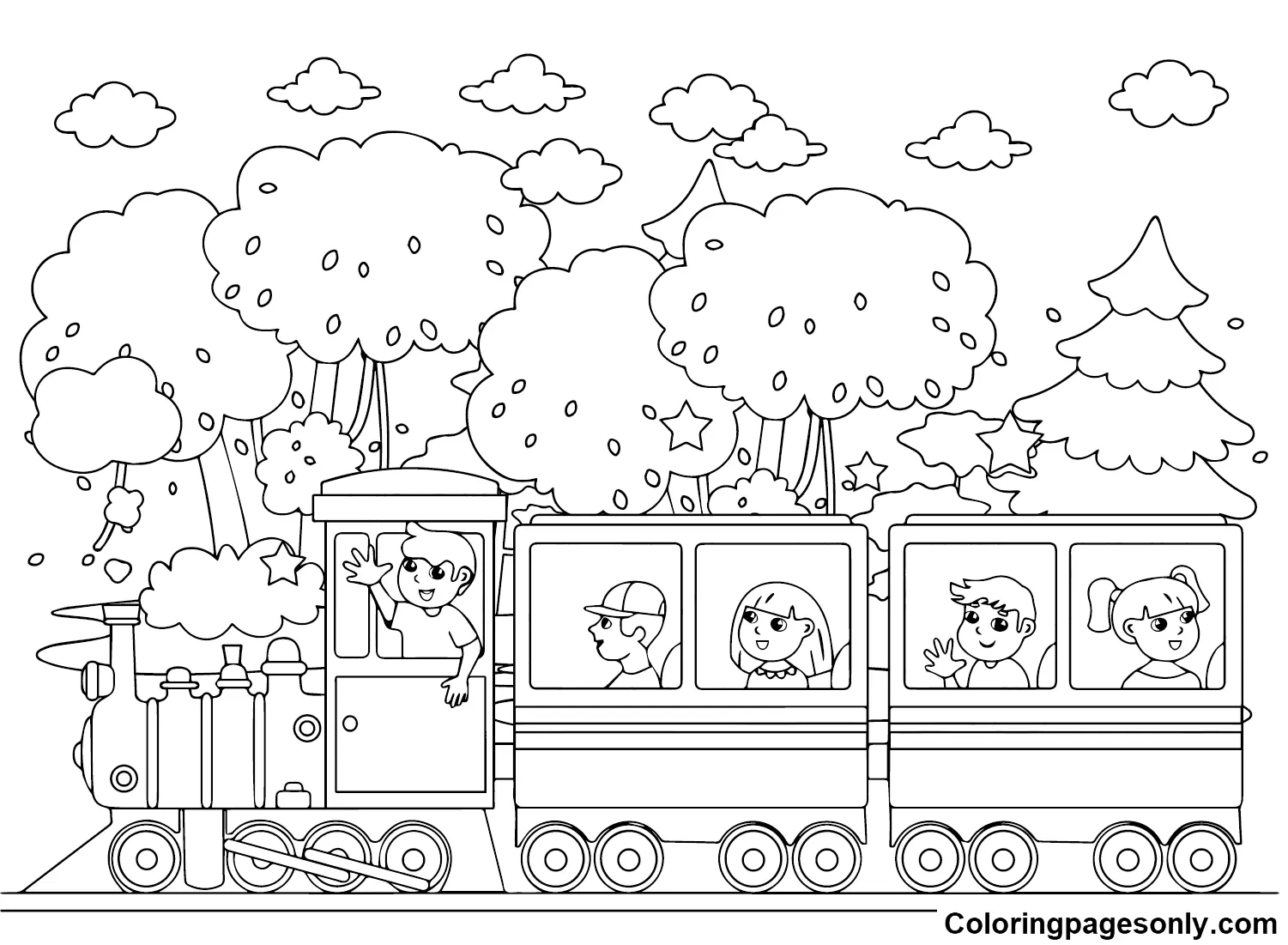 Train Coloring Pages 51