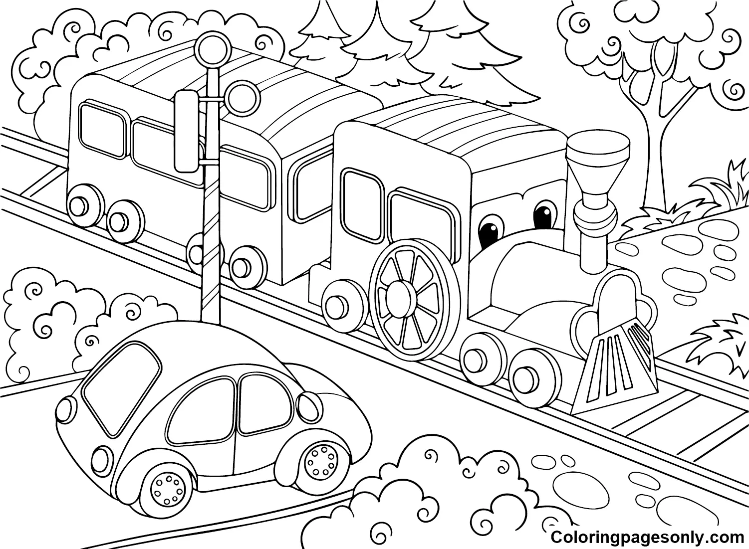 Train Coloring Pages 54