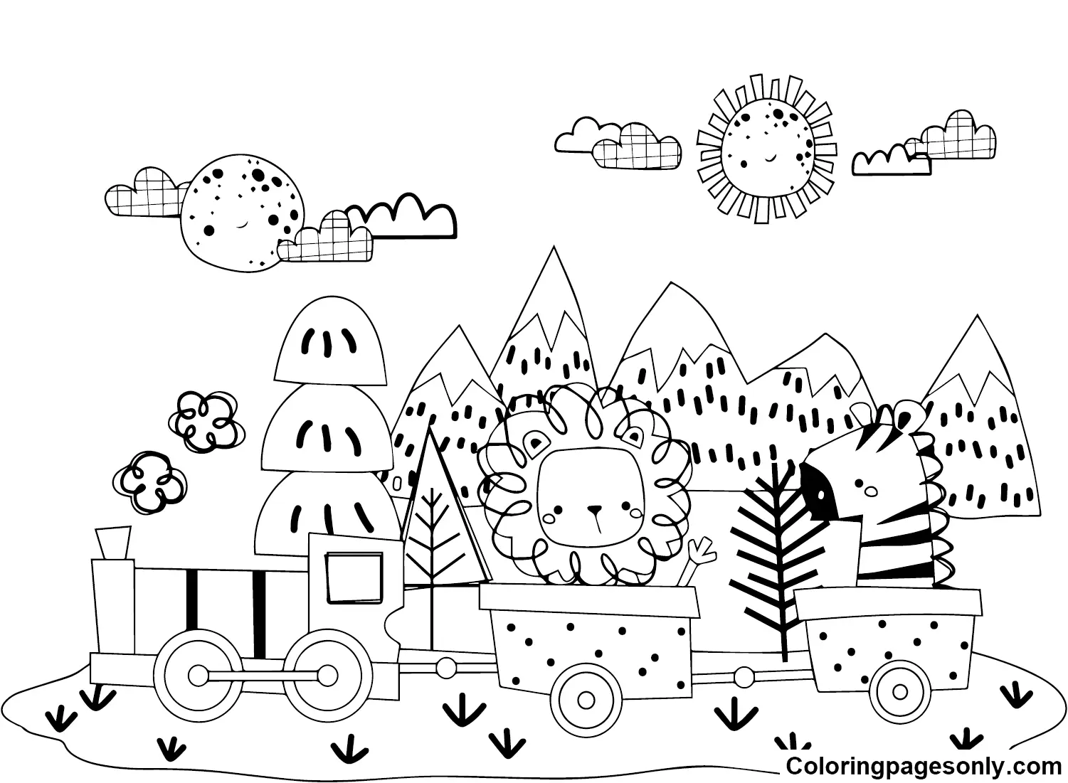 Train Coloring Pages 64