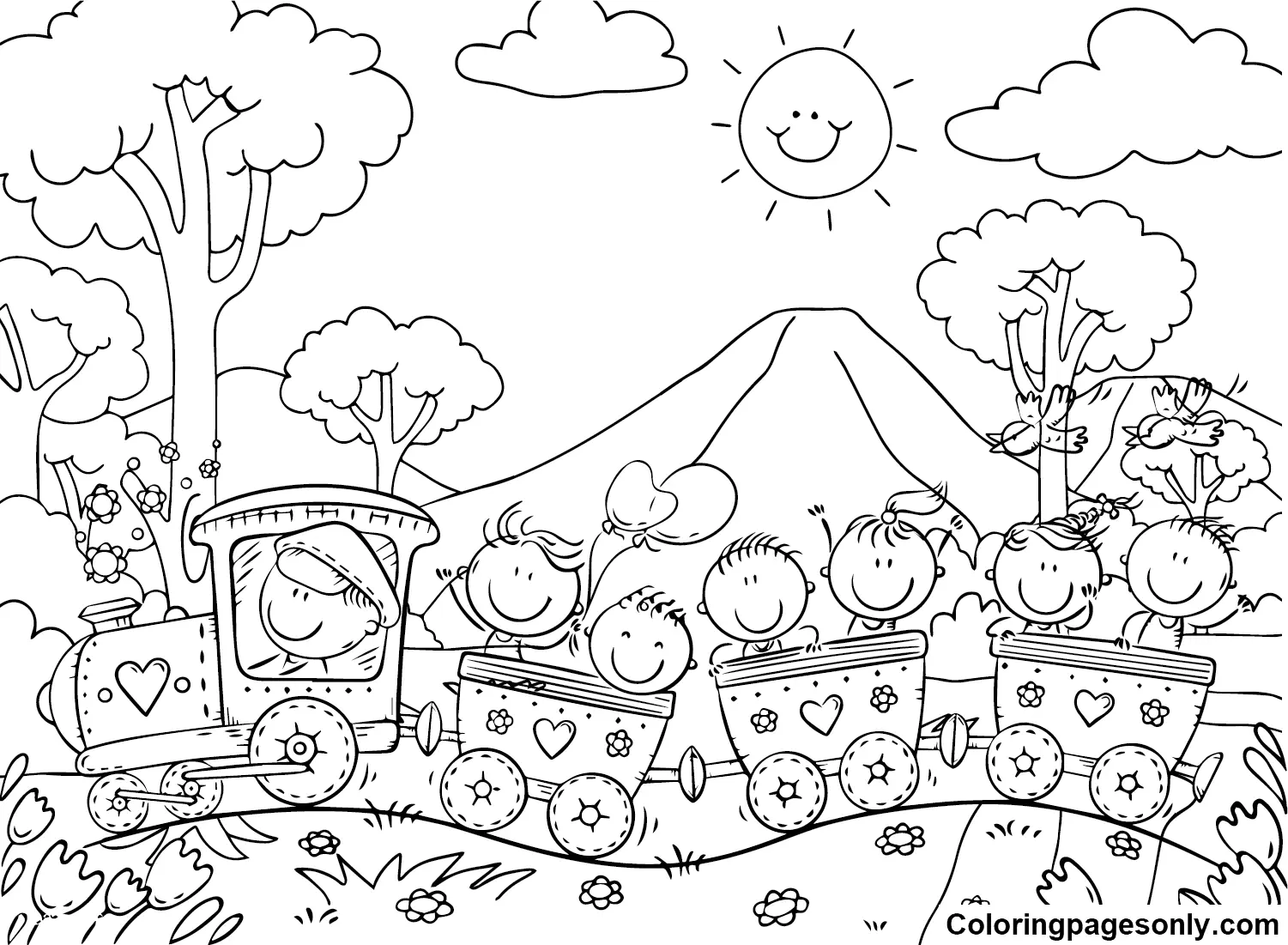 Train Coloring Pages 65