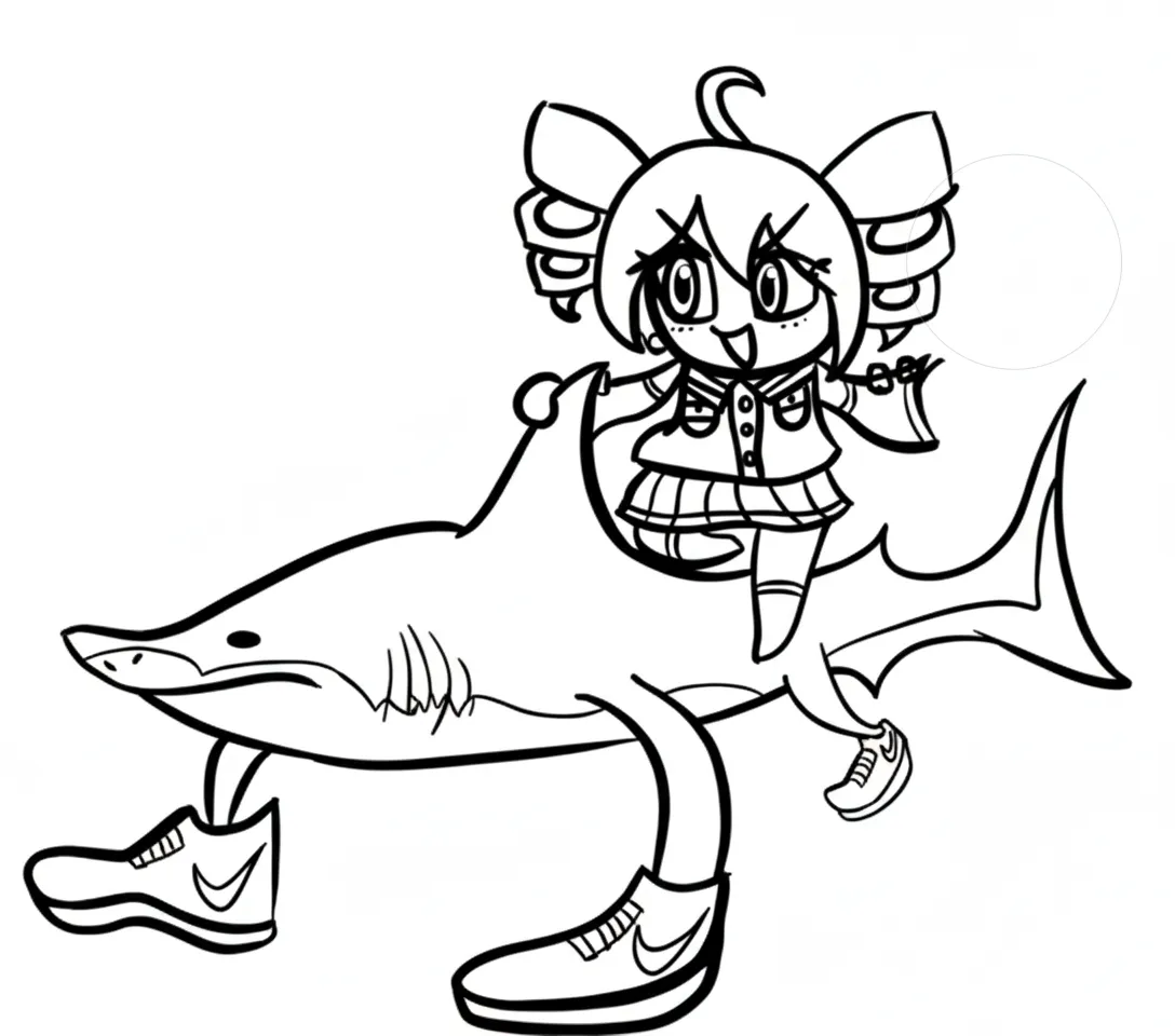 Tralalero Tralala Coloring Pages 18