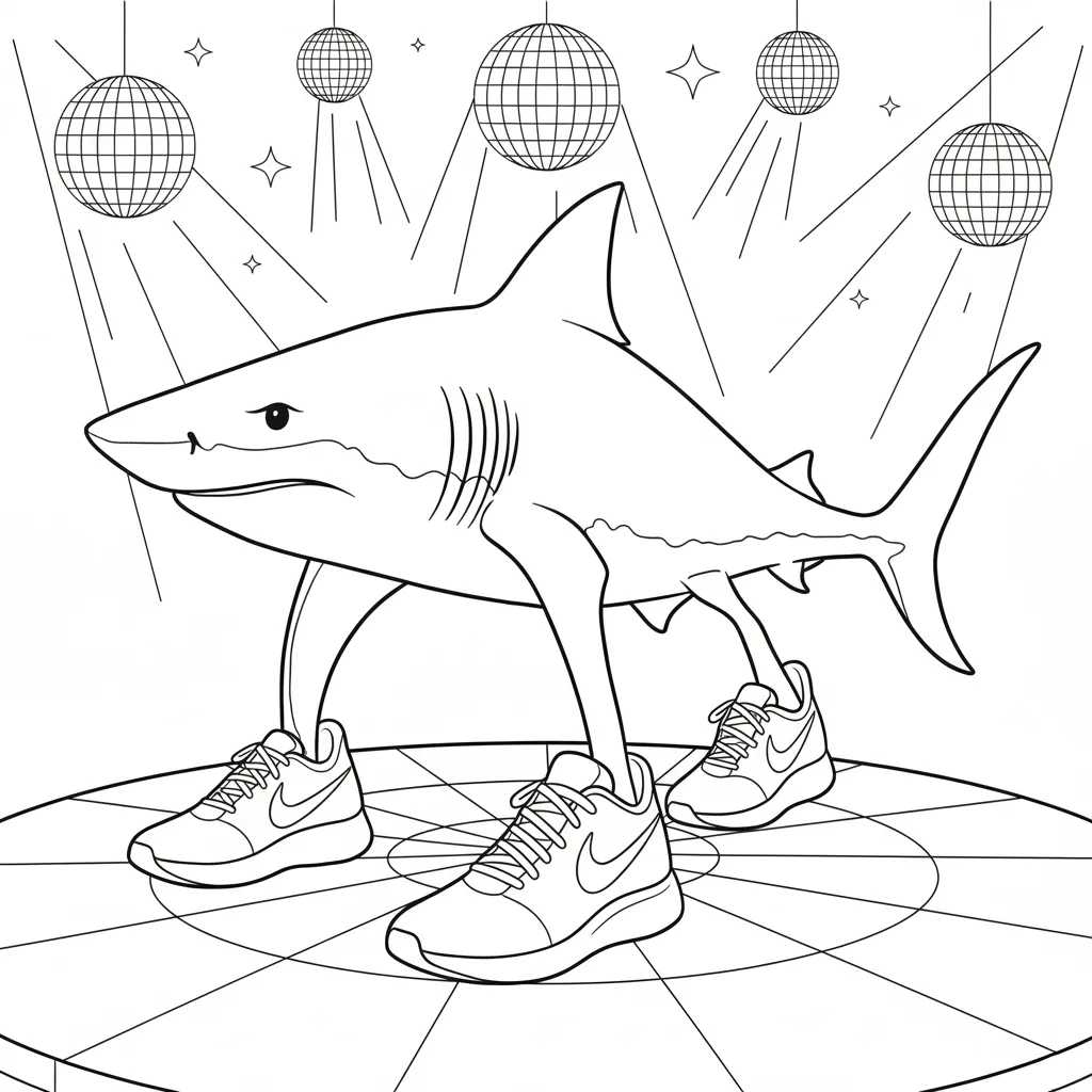 Tralalero Tralala Coloring Pages 8