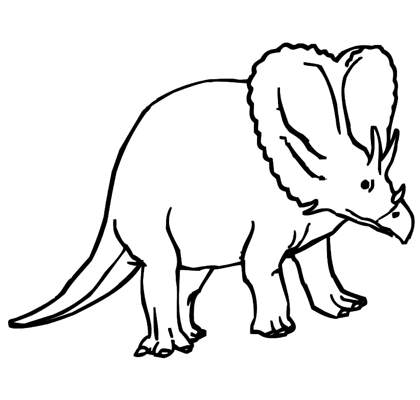 Triceratops Ausmalbilder 14