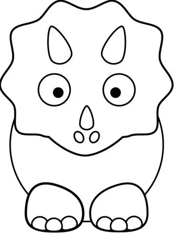Triceratops Ausmalbilder 16
