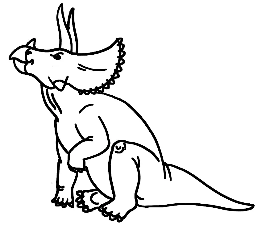 Triceratops Ausmalbilder 17
