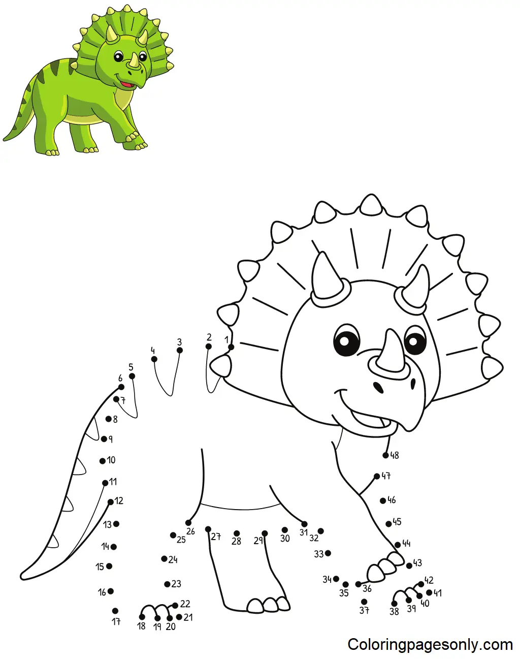 Triceratops Ausmalbilder 34