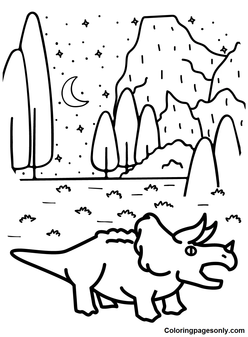 Triceratops Ausmalbilder 37