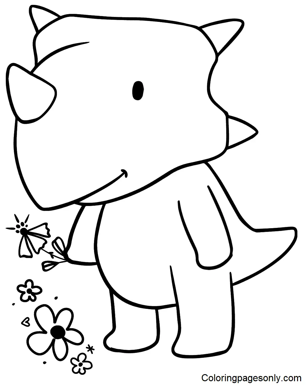 Triceratops Ausmalbilder 41
