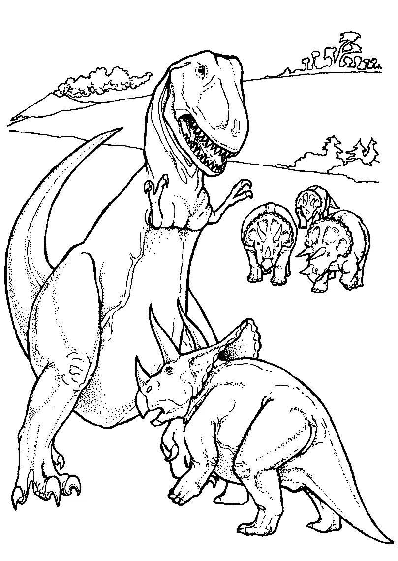 Triceratops Ausmalbilder 7
