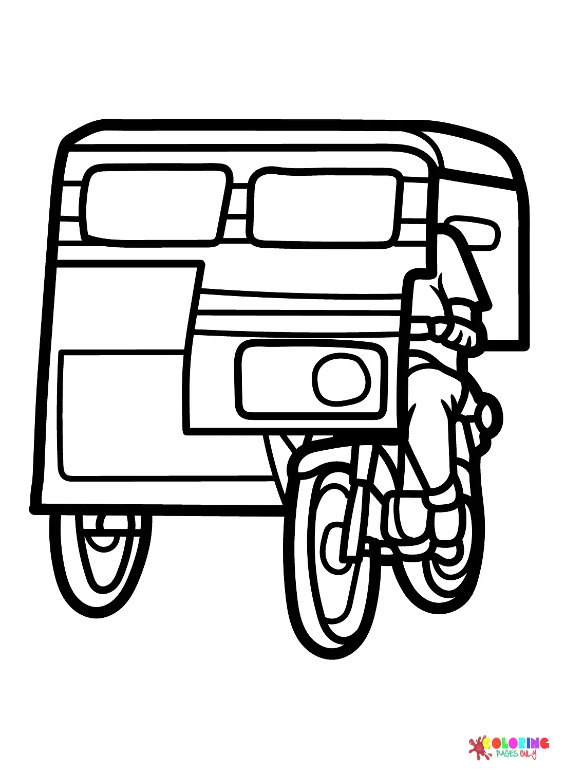 Triciclo Para Colorear 11