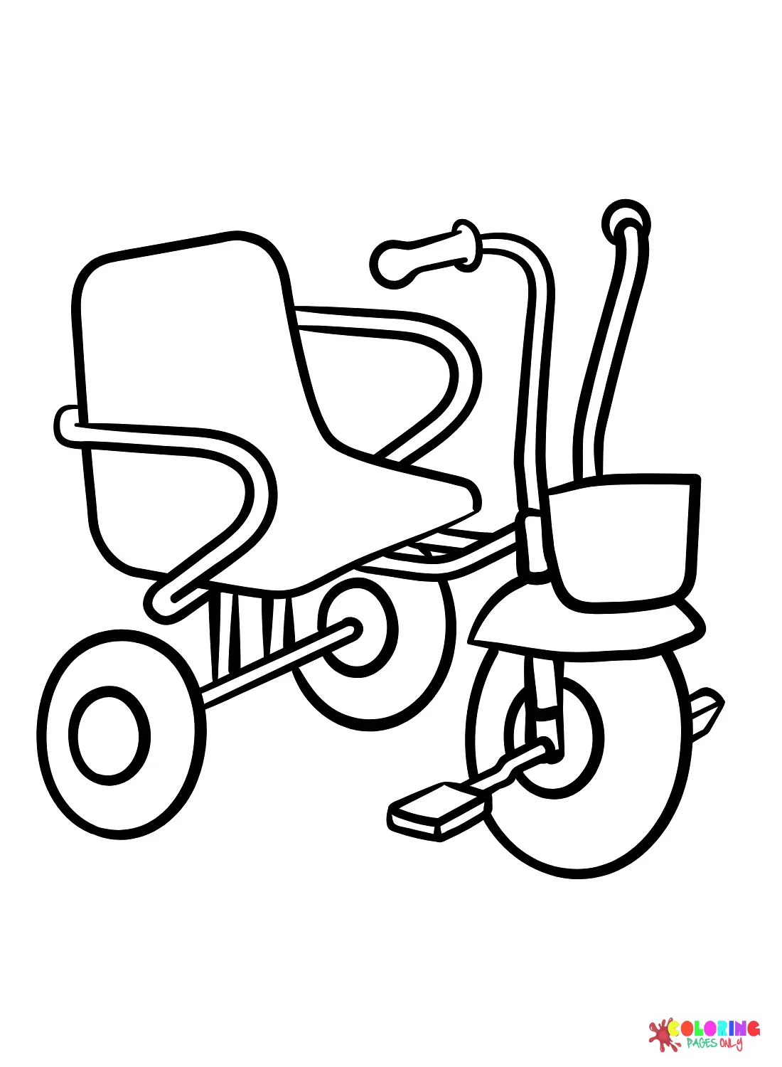 Triciclo Para Colorear 12