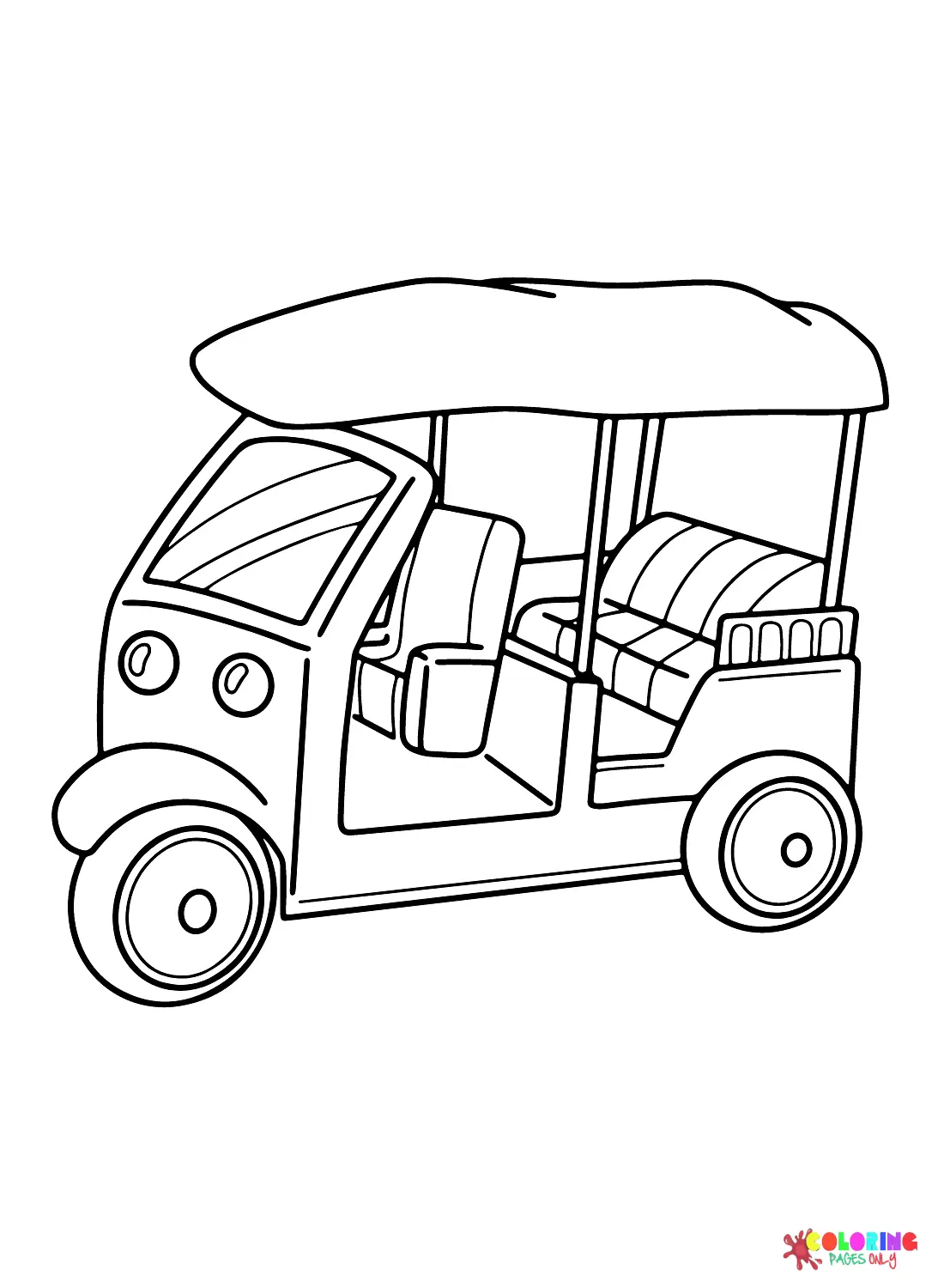 Triciclo Para Colorear 13