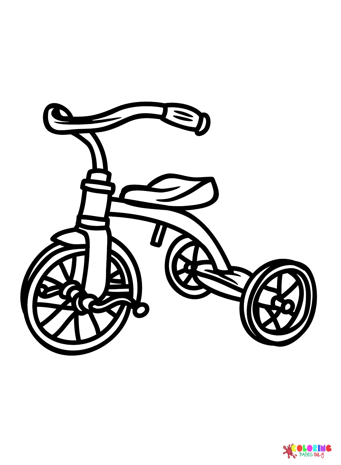 Triciclo Para Colorear 2