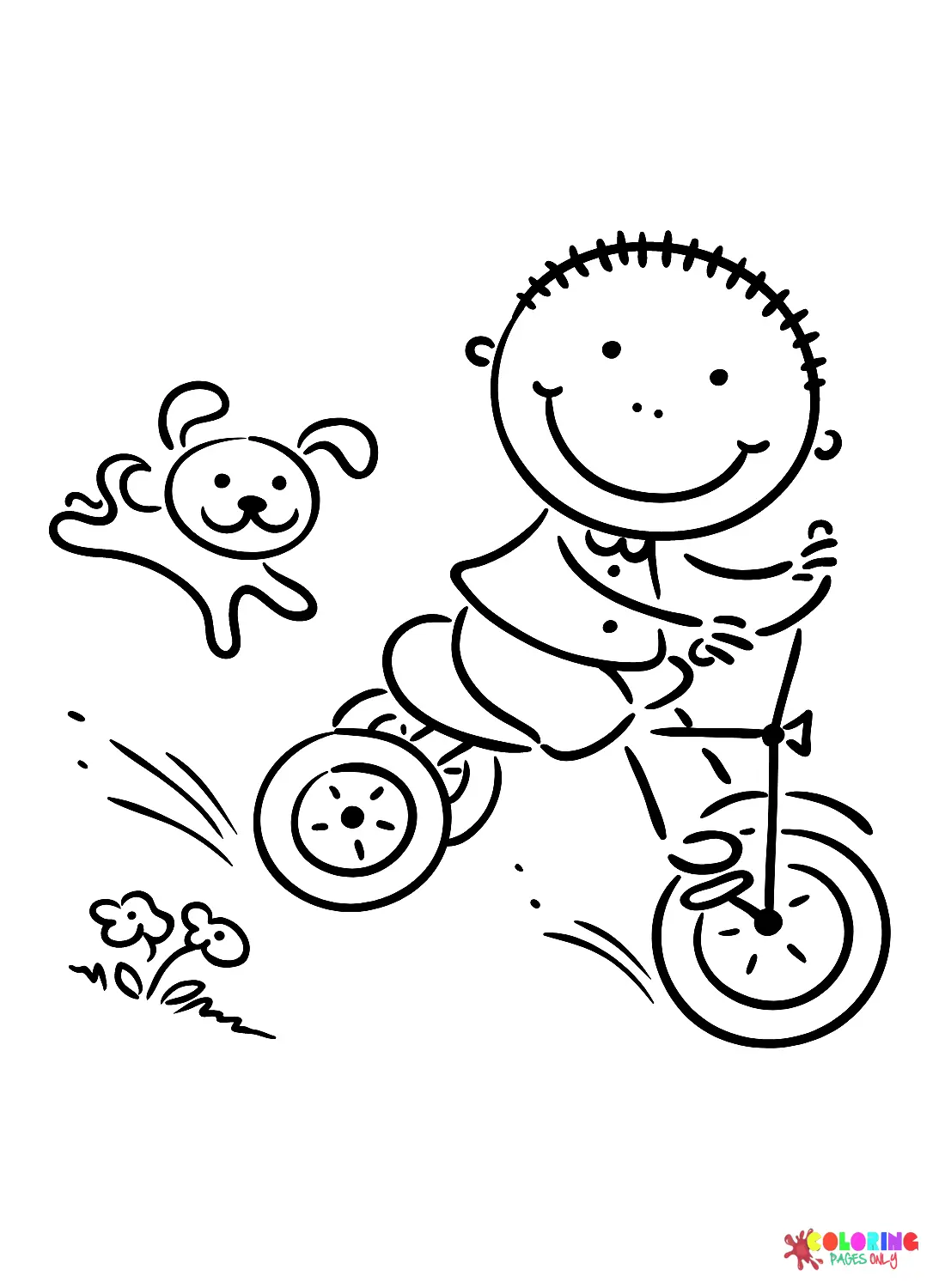 Triciclo Para Colorear 5