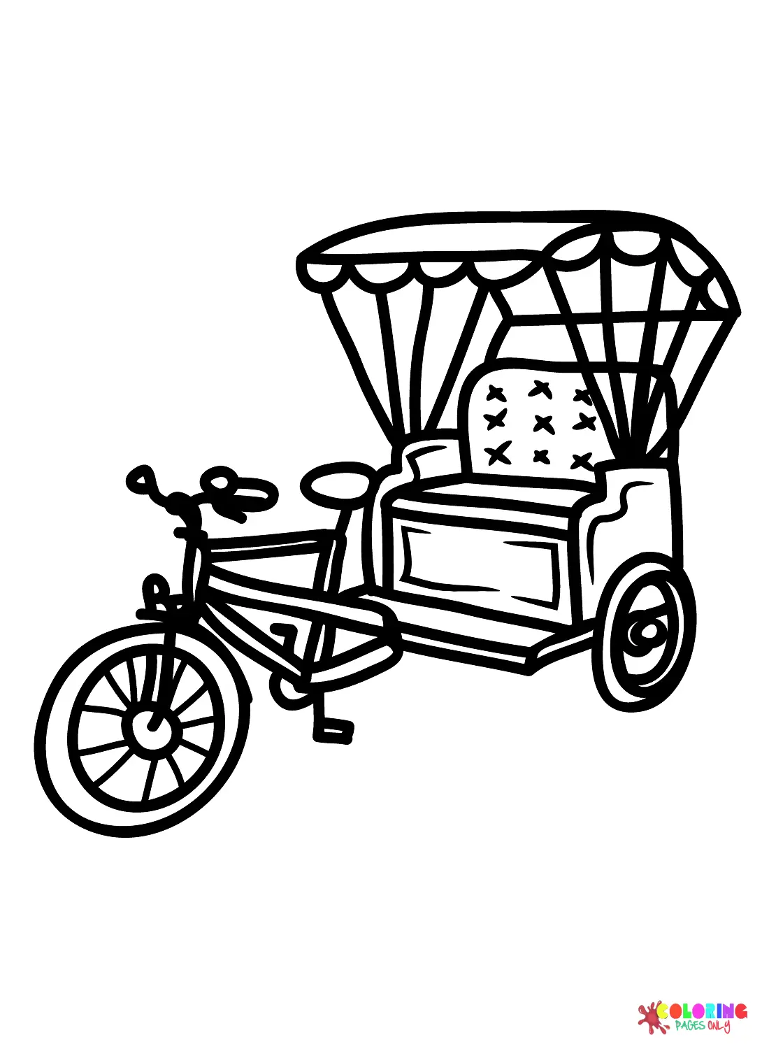 Triciclo Para Colorear 7