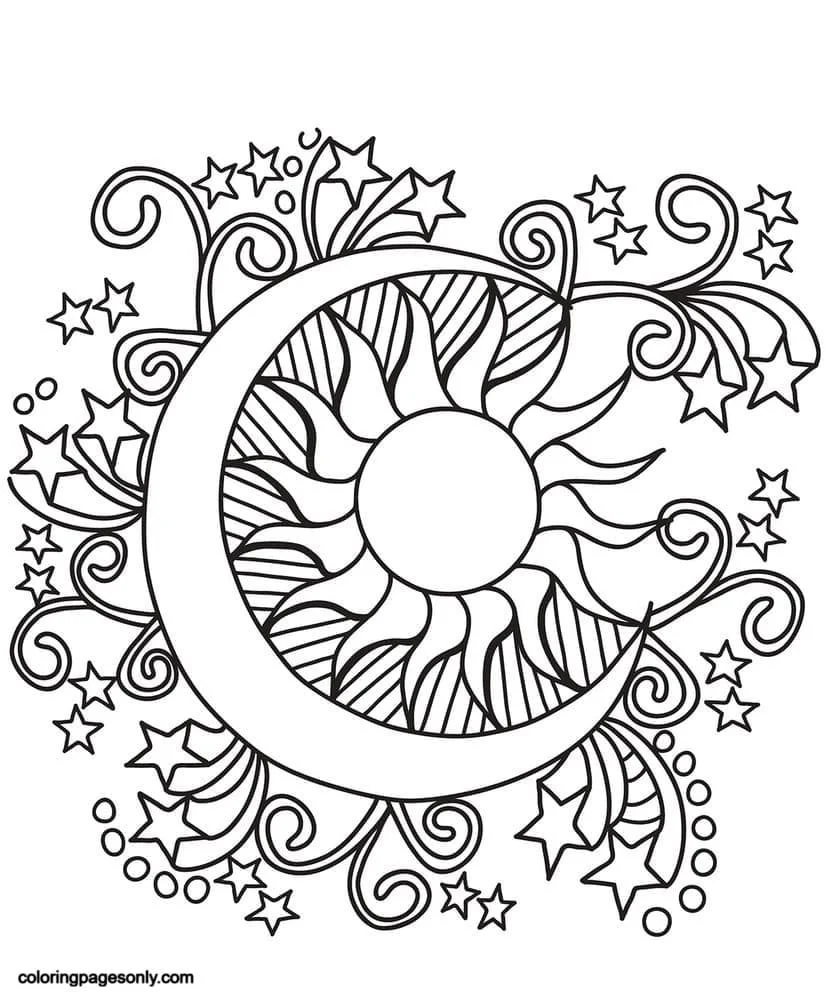 Trippy Coloring Pages 1
