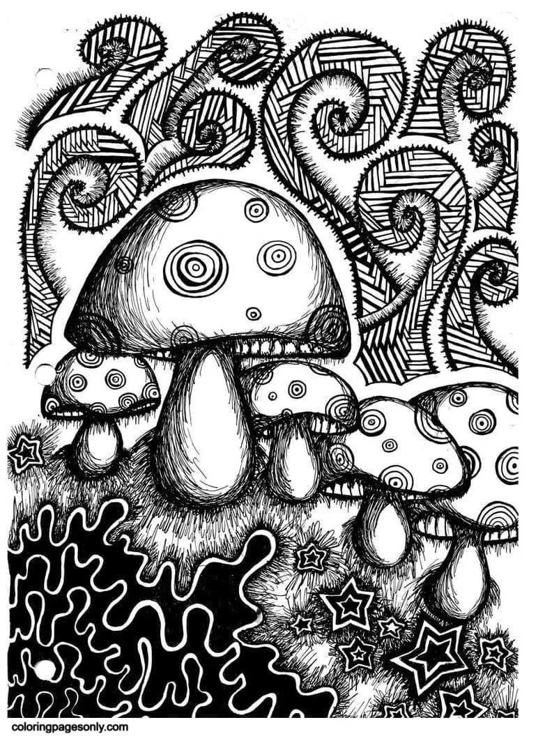 Trippy Coloring Pages 12