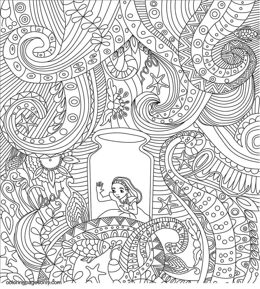 Trippy Coloring Pages 18