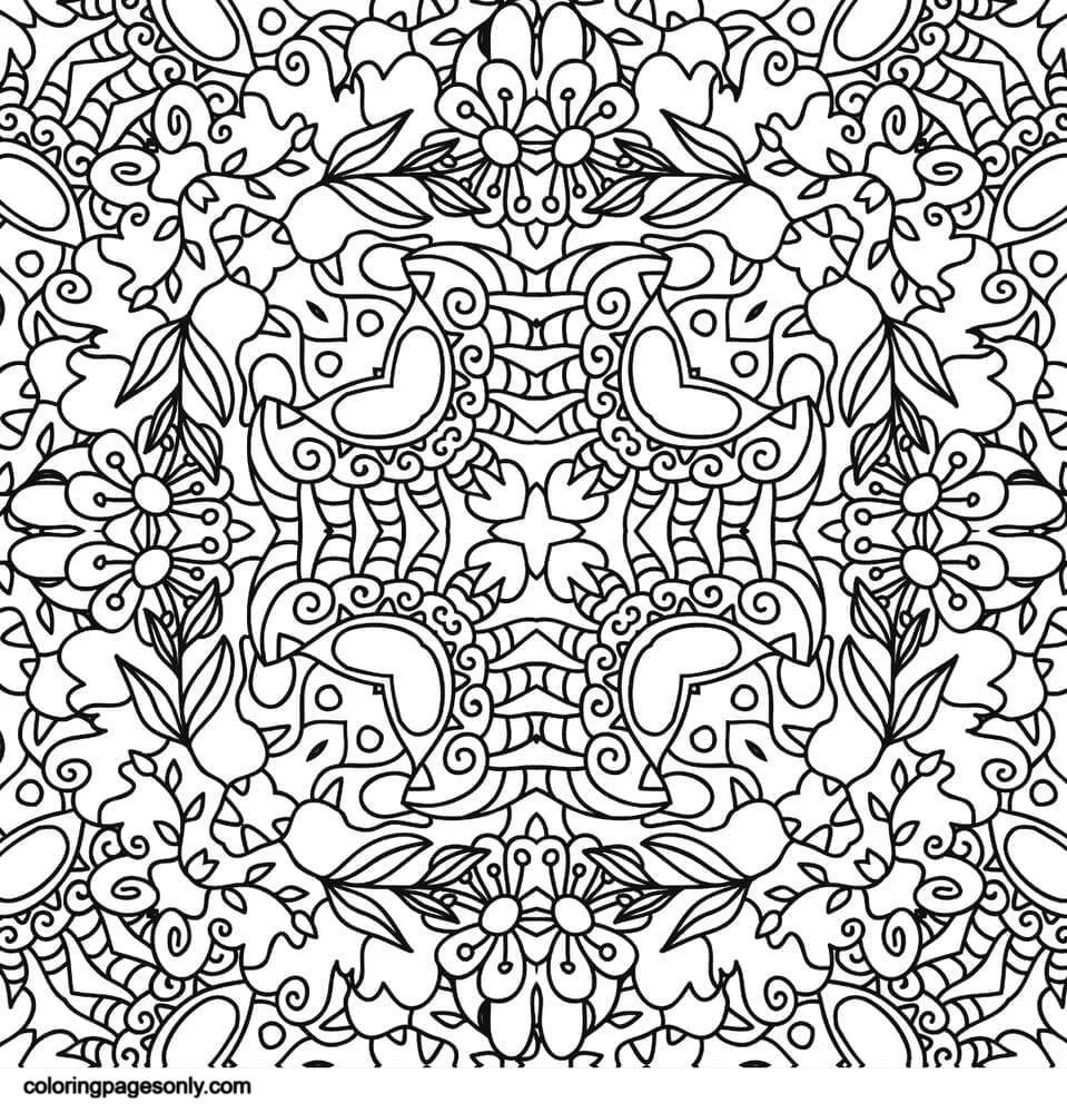 Trippy Coloring Pages 27