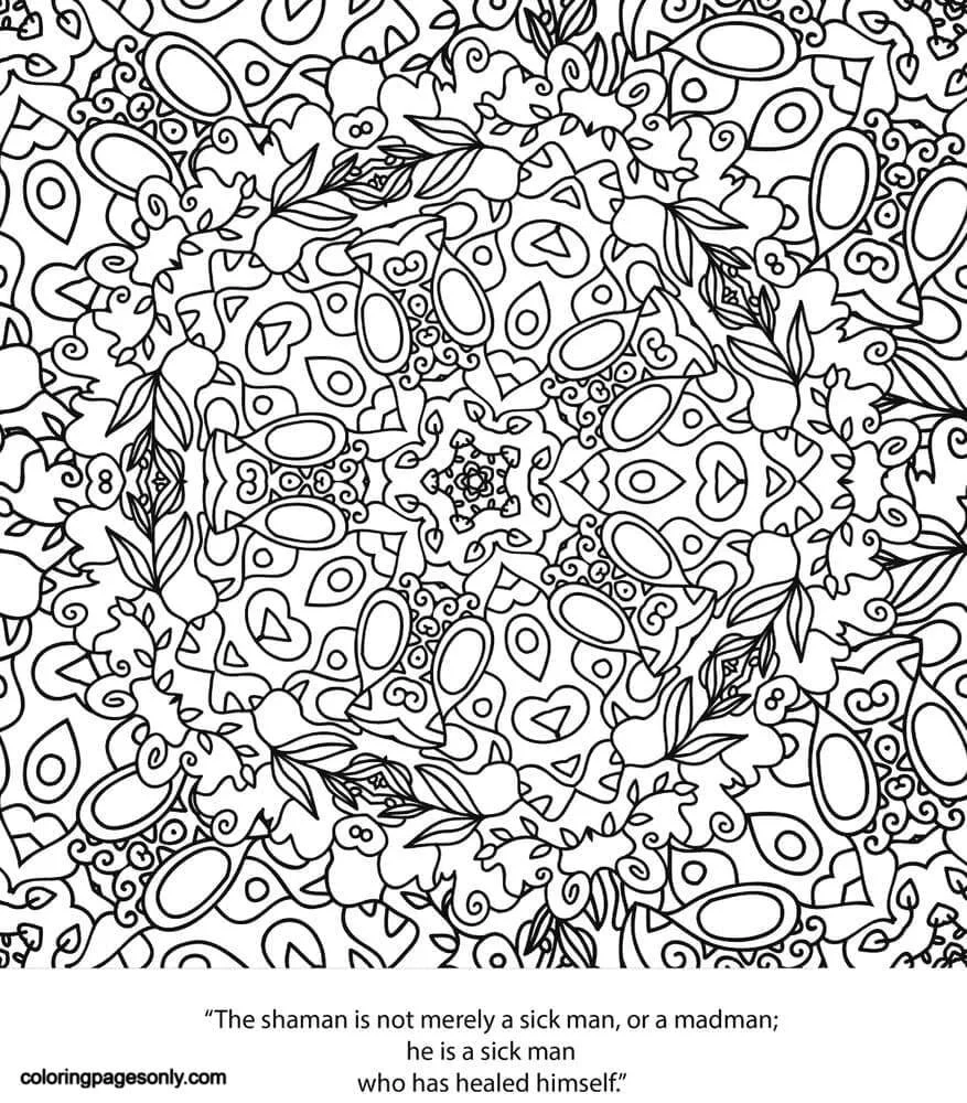 Trippy Coloring Pages 36