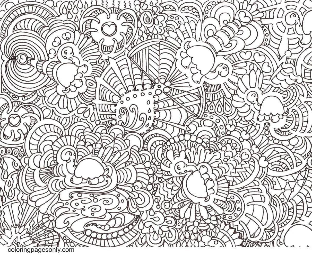 Trippy Coloring Pages 38