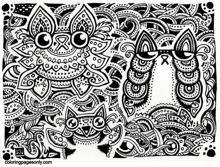 Trippy Coloring Pages 39