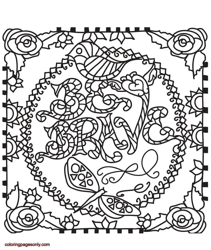 Trippy Coloring Pages 41