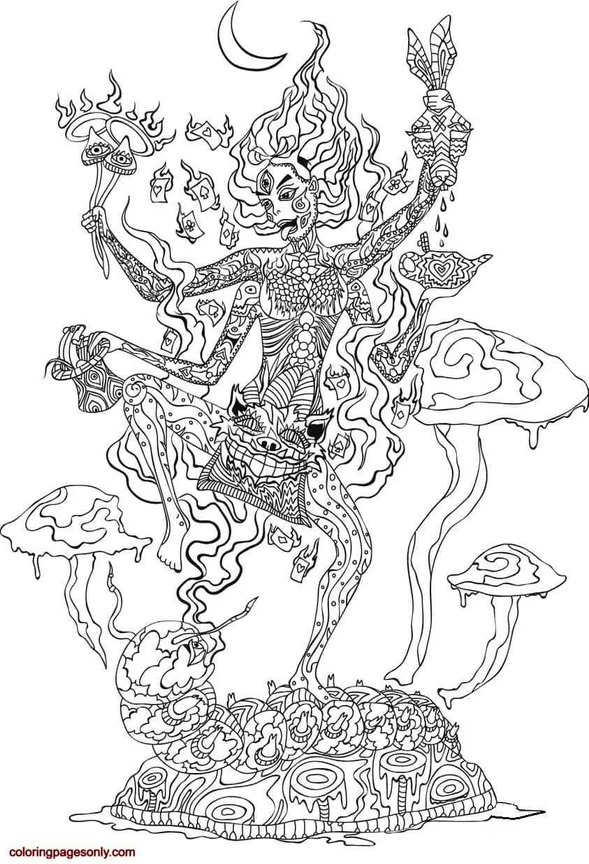 Trippy Coloring Pages 43