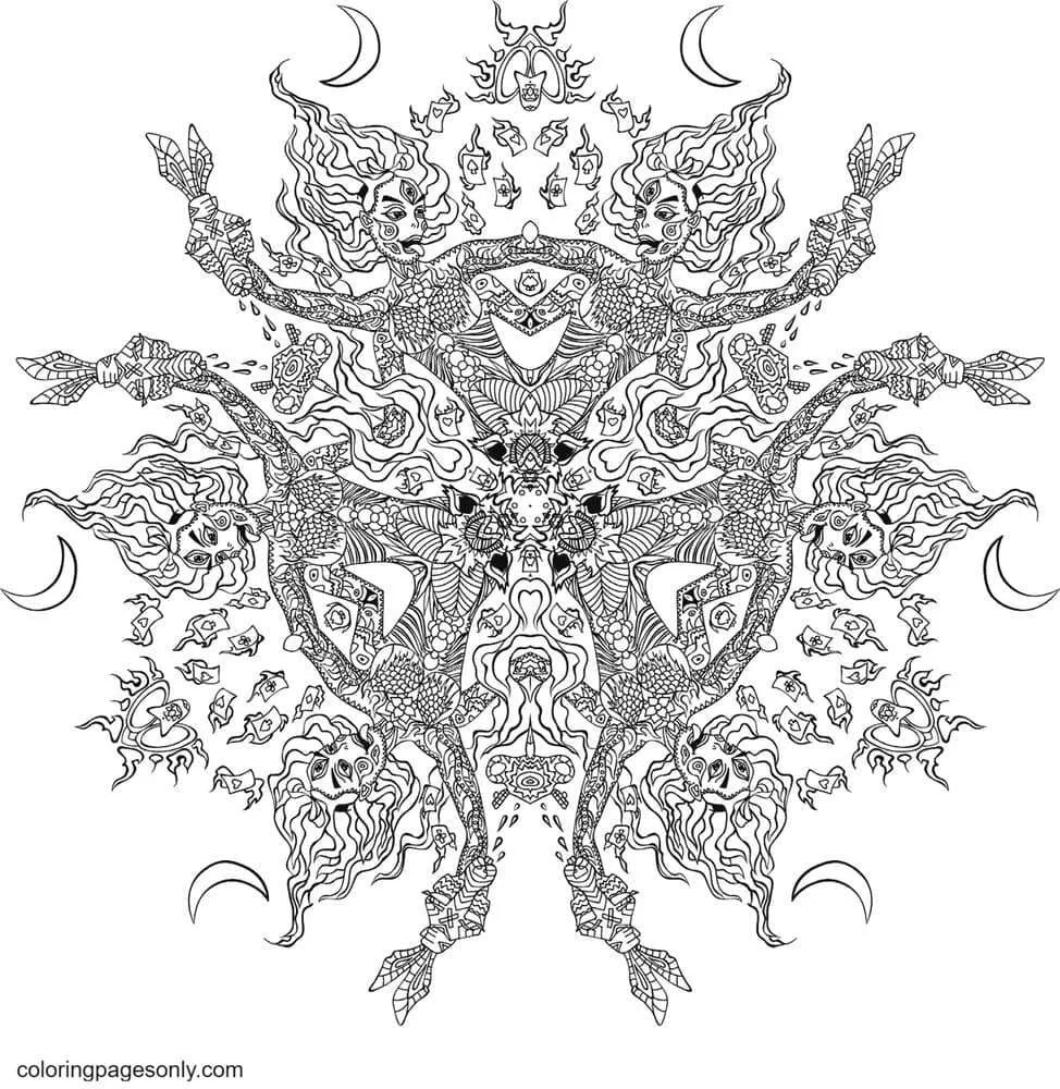 Trippy Coloring Pages 47