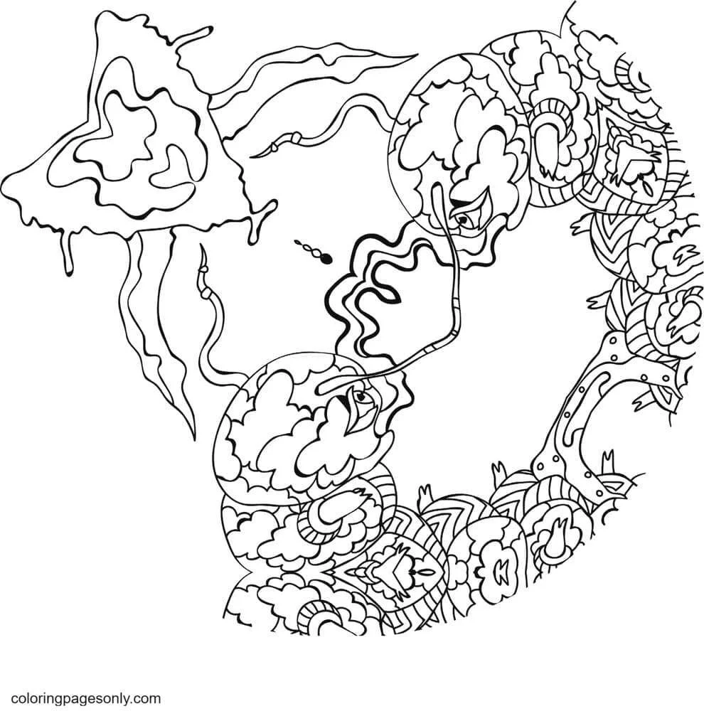 Trippy Coloring Pages 58