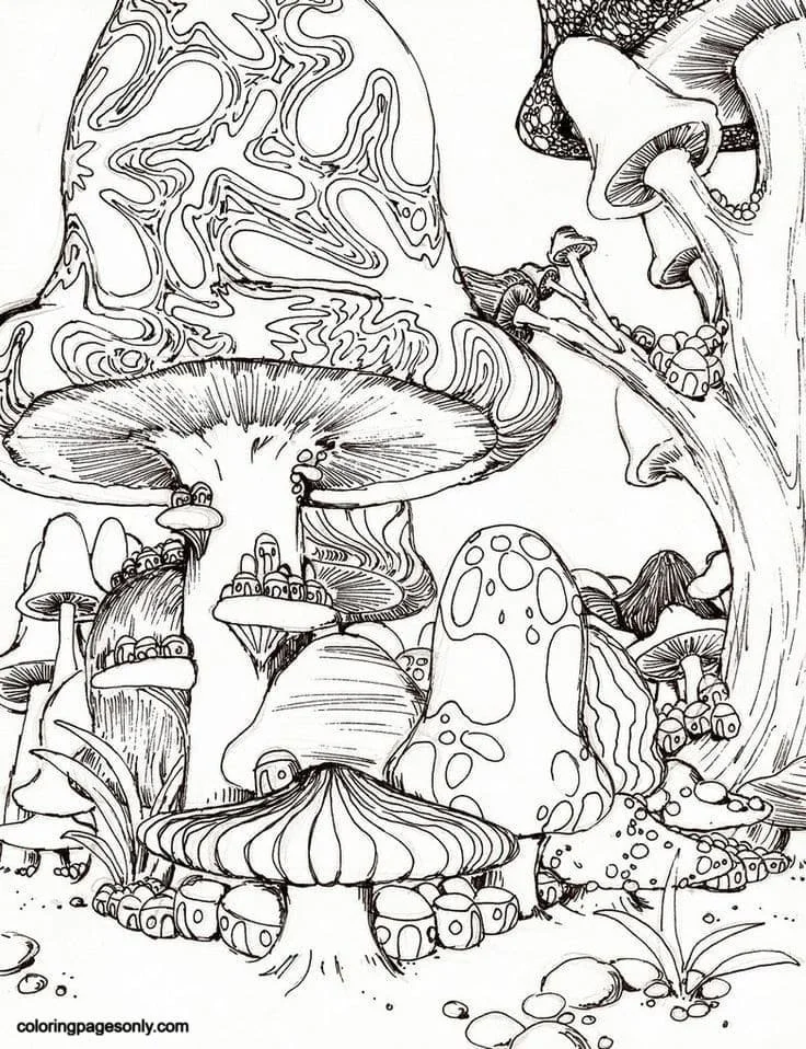Trippy Coloring Pages 6