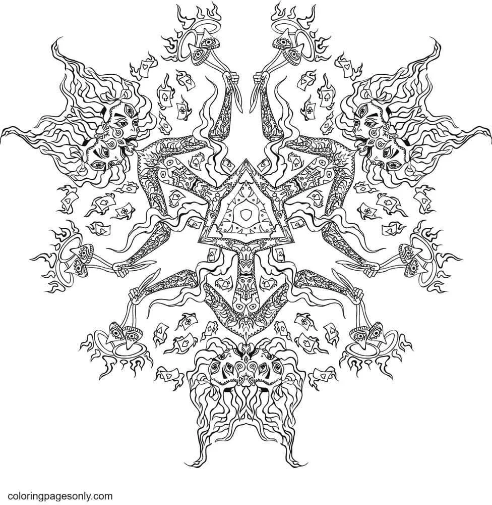 Trippy Coloring Pages 64