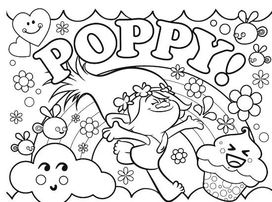 Desenhos de Trolls Para Colorir 15
