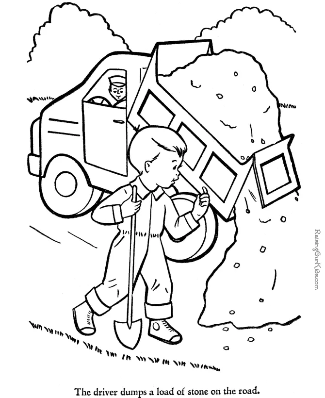 Desenhos de Caminhao Para Colorir 16